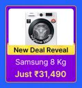 SAMSUNG 8 kg Washing Machine @ ₹31490 in Flipkart Big Billion Days Sale...
