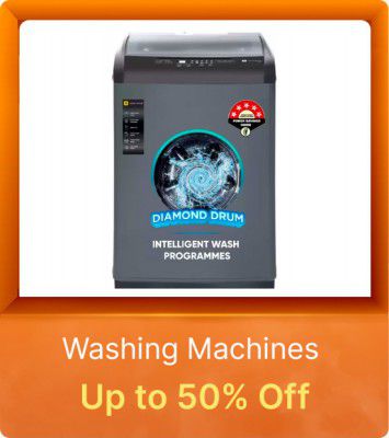 Washing Machines @ upto 75% off on Flipkart Big Billion Days Sale