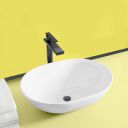 WASSMIST Ceramic Wash Basin/Basin for Bathroom | Table Top | 46D x 33.5W x 13.5H (CM)...