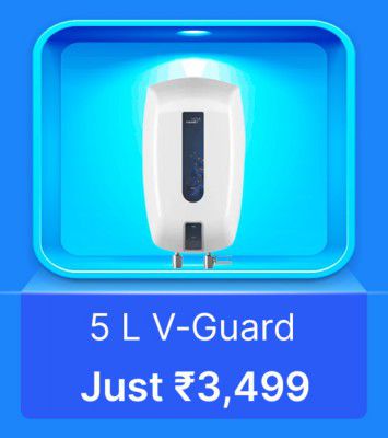 V-Guard Water Geyser @ Rs. 3499 in Flipkart Big Billion Days Sale  