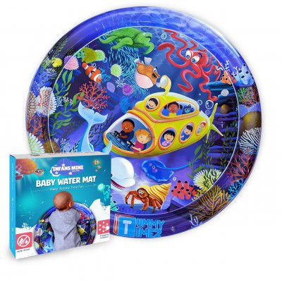 Water Mat for Babies to Play Tummy Time for Infants Stimulating Play for Kids, 50 x 50 x 2.5 cm