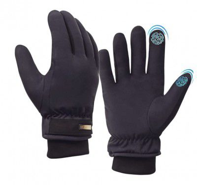 Waterproof Gloves with Touch Screen Winter Gloves Snow Gloves for Minus Degrees, Anti-Skit Design,Ski Gloves, Riding Gloves for Mens Gloves and Womens Gloves(NAVY BLUE)