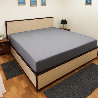 Waterproof Mattress Protector for Single Bed - 36"x78", Dark Grey, Non-Woven Fabric, Fitted Elastic Style