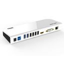 WAVLINK USB 3.0 Universal Laptop Docking Station Dual Video Display HDMI &DVI/VGA, Gigabit Ethernet, Audio, 6 USB Ports for Windows, Chromebooks-Black (White)...