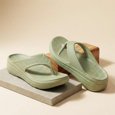 Wavvy Lightweight EVA Non-Slip Slippers, Thick Sole Comfort Slides for Women, Soft Multipurpose Slippers