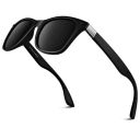 Wayfarer Sunglasses for Men and Women Latest polarized stylish Branded Goggles with UV Protection by Maverix Eyewear (Black)...