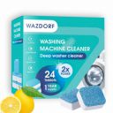Wazdorf Premium Descaler Washing Machine Cleaner liquid, Quick Descaler for Appliances, Drum Scale Remover Front Top Load, Remove Odors and Buildup (Descaling Washing Machine) (24 PCS TABLET)...