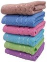 Weaving Poems Hand Towels Set 14 x 21" size for wash Basin Soft & Super Absorbent, (6 Sheets) Multicolor Cloth Napkins  (6 Sheets)...