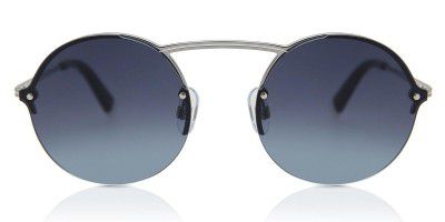 Web Eyewear UV Protected Silver Round Full rim Sunglasses for Men - WE0260 54 14W