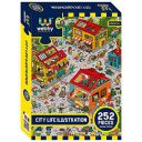 Webby City Life Illustration Jigsaw Puzzle, 252 Pieces...