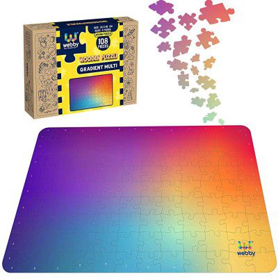 Webby Gradient Puzzle Wooden Jigsaw Puzzle 108 Pieces