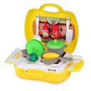 Webby Kitchen Play Set with Foldable Suitcase, Game Toy Kit, Compact Kitchen Accessories Pretend Play for 3 + Year Kids, Kitchen Set for Kids Girl...