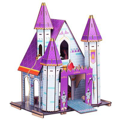 Webby Knightingale Wooden Castle Doll House for Girls & Boys, Kids Toy