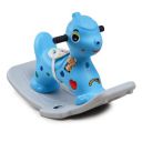 Webby Musical Boys and Girls Baby Plastic Deer Ride Rocking Chair for Indoors and Outdoors (12 Months-3 Years), Blue...