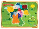 Webby National Capital Region (NCR) Map Wooden Jigsaw Puzzle, 40Pcs...