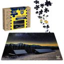 Webby Old Wooden House in Winter Forest Wooden Jigsaw Puzzle, 252 Pieces...