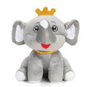 Webby Plush Cute Crown Elephant Soft Toy for Kids - 20 CM...