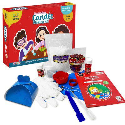 Webby Silicone DIY Scented Rose Candle Making Kit 