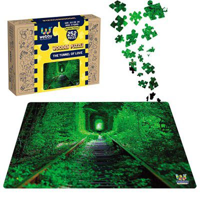Webby The Tunnel of Love Wooden Jigsaw Puzzle, 252 Pieces