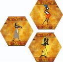 Webelkart African Warli Art Wooden Wall Hanger for Home Decor...