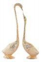 WebelKart Pair of Kissing Duck Showpiece - 29 cm (Aluminium, Golden )...