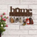 Webelkart Premium Home Keys Wooden Key Holder (29 cm x 13.5 cm x 0.4 cm, Wood, Brown)- 7 Hook - Decorative Items for Home Decor...