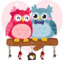 Webelkart Premium Owl Family Decorative Wooden Printed Key Holder for Home Decor Key Hangers Keychain Holder Key Stand & Key Holder for Wall Owl Key Holder (17.78 cm, 5 Hooks)...