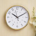 Webelkart Premium Plastic Wall Clock for Home and Office Decor/Office Wall Clocks/Wall Clock for Living Room (Gold)...