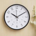 Webelkart Premium Plastic Wall clock for Home and Office Decor/Office Wall clocks/Wall clock for Living Room (Black) - wall watch for home...
