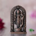Webelkart Premium Ram Lalla Statue for Car Dashbord and Home Decor | Ram Lalla Idol Ayodhya Shree Ram Murti Showpiece (2.75" Inches-Resin) (Copper)...