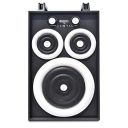 WEBOOT 22" Inch Bluetooth Tower Speakers/Home Theatre/Disco Light Effect Party Speaker/Extreme Bass with MIC Slot, Bluetooth, AUX, USB Port & Remote Control (80 Watt - Black)...