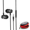 WeCool Mr.Bass W001 Snug Fit Metallic in Ear Earphone Including Carry Case (Black)...