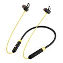 WeCool N1 Wireless Earphones with Dynamic Drivers for Immersive Music Experience IPX5 Sweatproof 12 Hours Playtime Flexible Bluetooth Neckband Headphones (Yellow)...