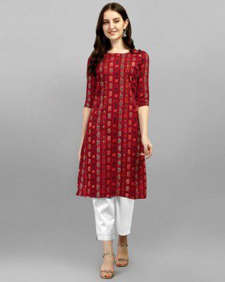 WEDANI Paisley Print Round-Neck Straight Kurta