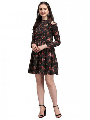 Wedani Women's Chiffon A-Line Maxi Dress
