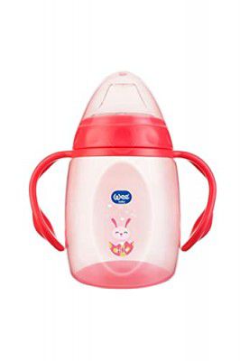 Wee Baby Sippy Cup with Grip, Anti-Spill Sippy Cup with Soft Silicone, BPA-Free Sipper for Infant/Toddler, Blue (250ML)
