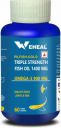 WEHEAL Triple Strength Fish Oil 1400mg with Omega 3 900mg Capsules for Men & Women  (60 No)...