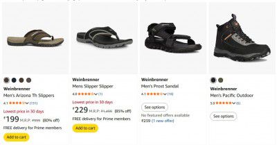 Weinbrenner Footwear Upto 85% Off