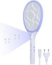 Weird Wolf Rechargeable Mosquito Racket Bat with COB Light | Long Battery Life | Made in India with 6 Month Warranty (Purple)...
