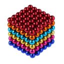 Weirui Magnetic Cube 216pcs Rolytoy Magnets Blocks Magnetic Sculpture Holders Square Cube Childrens Puzzle Magic Cubes DIY Educational Toys for Kids (Colorful, 5mm)...
