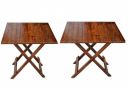 WELL KNOWN Teak Wood, Light Brown Wooden Folding Coffee Table (Brown 21 INCH) pic 2...