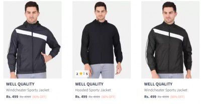 WELL QUALITY Jackets For Men Upto 90% Off | Starts At 499