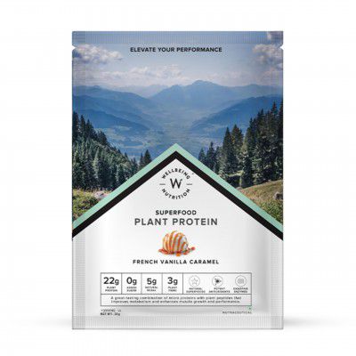 Wellbeing Nutrition Organic Vegan Plant Protein Isolate Powder | 22g Protein - 32gm