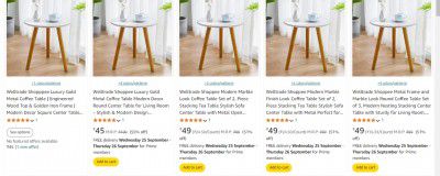 Welltrade Shopppee Luxury Table Start At ₹45