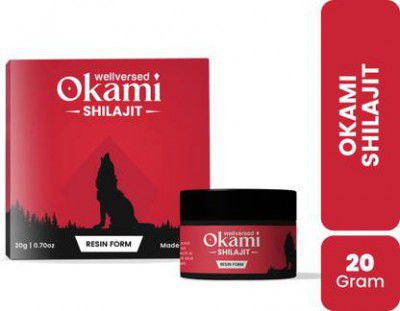 Wellversed Okami Shilajit Resin-20g | Performance and Stamina Booster | 100% Ayurvedic,Lab Tested  (20 g)