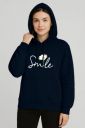 Wellvery  Women Full Sleeve Printed Hooded Sweatshirt...