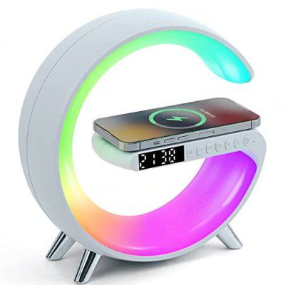 WellWing Smart Wireless Charger_250 Lighting Modes + Bluetooth Speaker + 15W Wireless Charging for Cellular Phone + App Control (Lifetime Free)