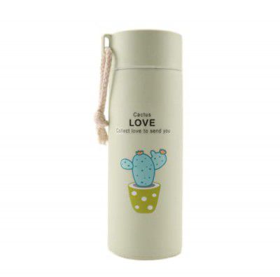 Welour plant glass water bottle 500ml (Set of 1)