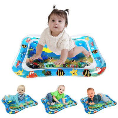 Wembley Water Mat for Babies to Play Tummy Time Water Bed for Kids Baby Toys for Girl Boys Crawling Floor Mat Fun Activity Playmats for Toddlers Inflatable Leakproof Age 3-12 Month, Multicolor