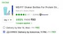 WErFIT Shaker Bottles For Protein Shake Gym Sipper Bottle for Men Women Boys Girls 700 ml Shaker  (Pack of 1, Green, Plastic)...
